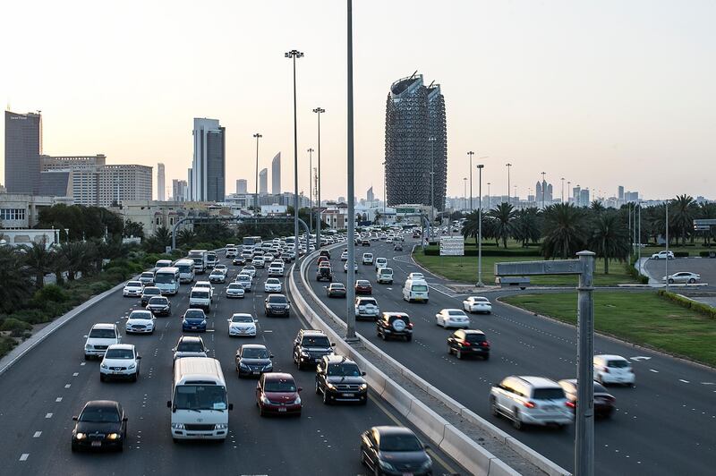 Abu Dhabi, United Arab Emirates. April 24, 2017///

Rush hour traffic. Abu Dhabi, United Arab Emirates. Mona Al Marzooqi/ The National 

ID: 43686
Section: National  *** Local Caption ***  170424-MM-traffic-001.JPG