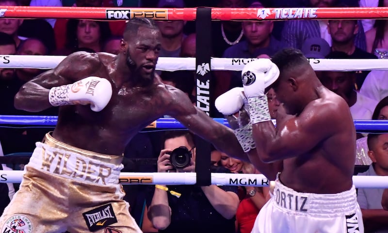 November 23, 2019: Wilder beat Luis Ortiz (CUB) by KO in Round 10. Wilder was made to work for his win again by the Cuban in their rematch. The champion went close to a first defeat in the seventh and the fight looked like it could go either way before a manic 10th when the referee stepped in after Ortiz had gone down for a third time. Getty