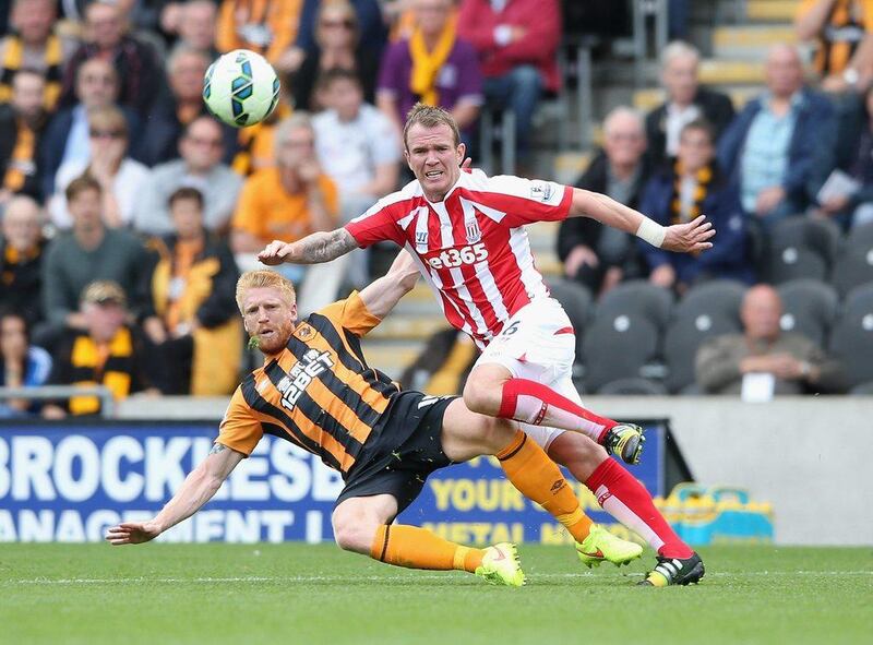 Centre-back: Paul McShane, Hull City. Hull were down to 10 men for 76 minutes but Paul McShane defended magnificently as they restricted Stoke to few chances. (Photo: David Rogers / Getty Images)