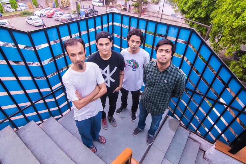 From left: Kamal Singh, Akshat Nauriyal, Akhil Sood and Avinash Manoli of punk, alt-rock, indie band Hoirong, who work out of Bangalore and Delhi. Courtesy Pranav Gohil.