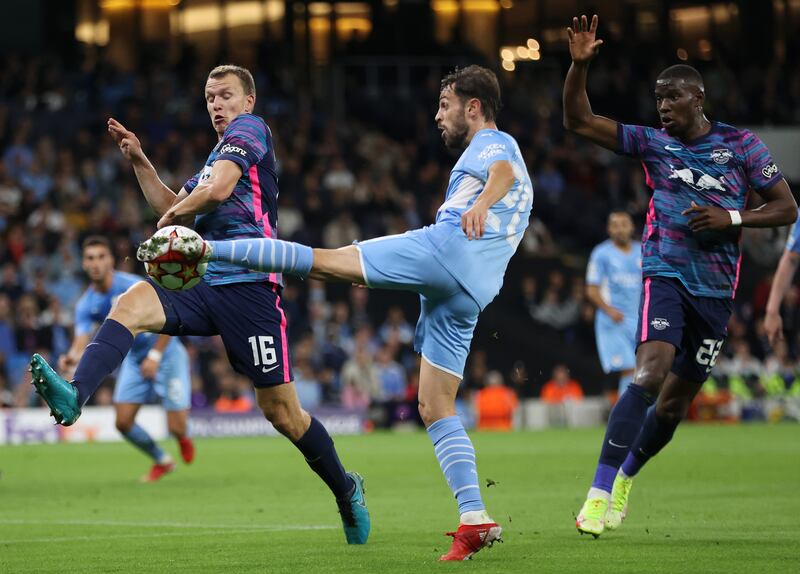 Bernardo Silva – 6. Taken off after a quiet game. He put in some solid defensive work to try and keep the Leipzig attackers at bay, but an otherwise quiet night for the Portuguese midfielder. Getty Images