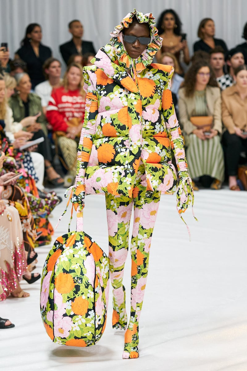 Flowers head-to-toe at Richard Quinn spring/summer 2022