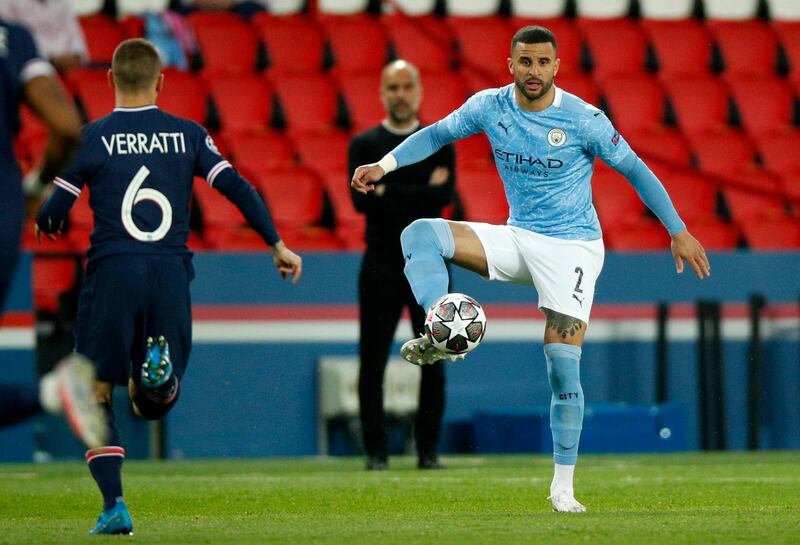 DEFENDERS: Kyle Walker 8 - His power and aggression shows no signs of waning. City's right-back is still a formidable force. EPA