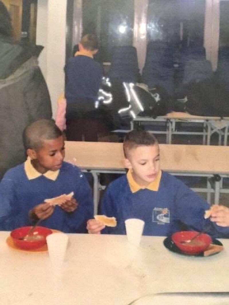 Rashford attends a breakfast club at Button Lane during his childhood. Marcus Rashford/Twitter