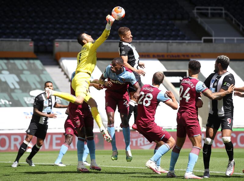 WEST HAM RATINGS: Lukasz Fabianski - 7: Dealt with Shelvey's dangerous corners well. Like his Newcastle counterpart, left exposed by defence for goals. Good stop from a deflected Gayle free-kick. Reuters