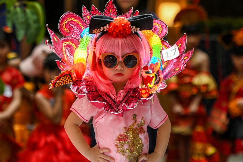 A young fashionista at a show at a shopping mall in South Tangerang, Banten province, Indonesia. Reuters