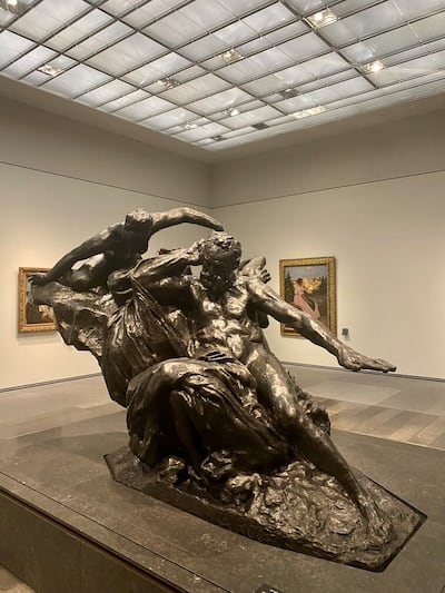'Monument of Victor Hugo', cast on the 150th anniversary of the French author’s death, by Auguste Rodin. Photo: Louvre Abu Dhabi / DCT Abu Dhabi