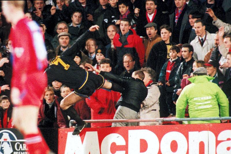 Mandatory Credit: Photo by Shutterstock (239359k)
ERIC CANTONA ATTACKING A FAN
ERIC CANTONA ATTACKING A FAN, CRYSTAL PALACE FOOTBALL GROUND, LONDON, BRITAIN - 1995