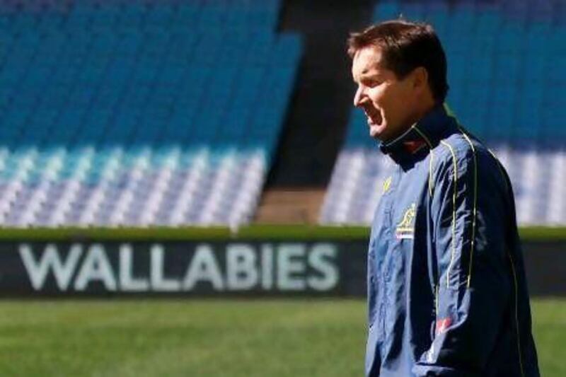 Robbie Deans, the Wallabies coach, hopes for home advantage against New Zealand tomorrow. Daniel Munoz / Reuters