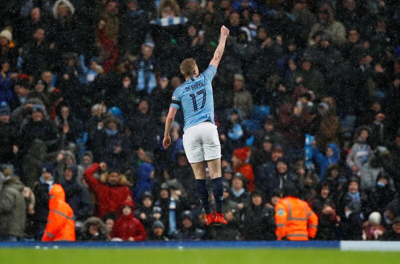 Right midfield: Kevin de Bruyne (Manchester City) – Continued his return to his best with a crisp strike from long range against Burnley. He contributed to two other goals. Action Images via Reuters / Jason Cairnduff