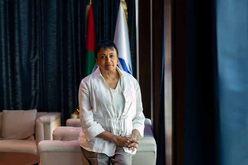 Head of the Library of Congress, Carla Hayden, at the US pavilion at Expo 2020 Dubai. Chris Whiteoak / The National