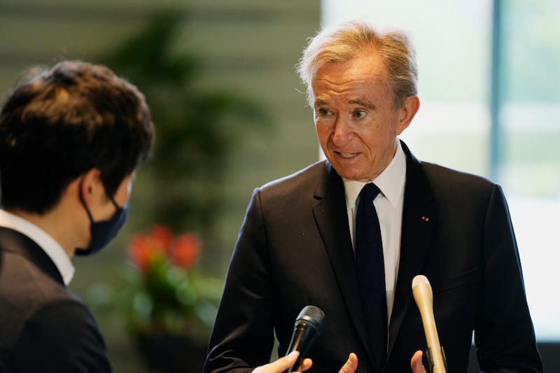Bernard Arnault is the chairman of the French luxury group LVMH. AP