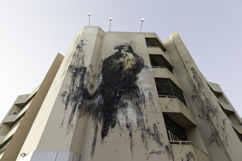 A mural on December 2 Street in Dubai. Christopher Pike / The National