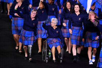 Team Scotland take part in the opening ceremony of the Birmingham 2022 Commonwealth Games at Alexander Stadium. Getty Images