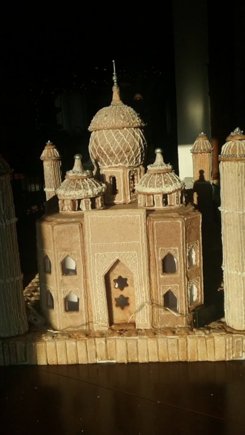 A Twitter user shared this recreation of the Taj Mahal in India in November 2017. Twitter / tomatofan2