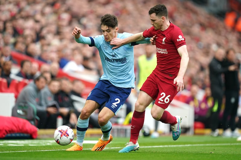 Andrew Robertson – 6. Final touch could have been better when putting balls into the box, but was a constant option on the left, and worked hard before being replaced by Tsimikas. PA 