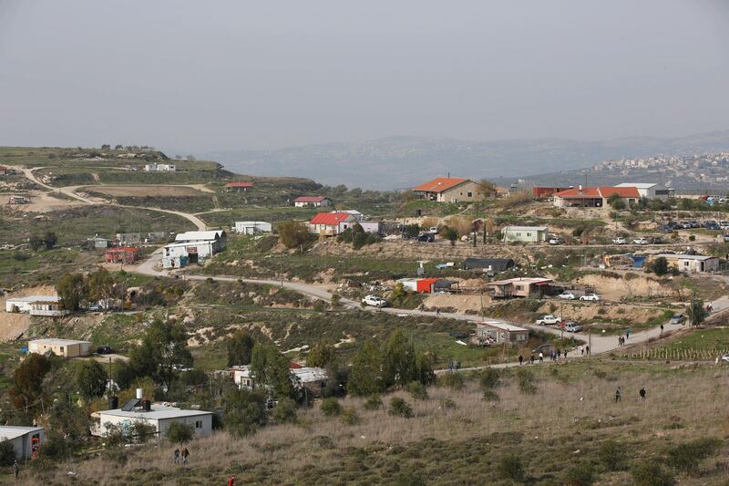epa06496736 (FILE) - A general view of the illegal outpost  settlement of Havat Gilad in the West Bank, 10 January 2018 (reissued 04 January February 2018). The Israeli government unanimously approved a bill on 04 February  to authorized the Havat Gilad outpost in response to the killing of Rabbi Raziel Shevah who was shot by a Palestinian gunman in a drive by shooting on 09 January 2018.  EPA/ABIR SULTAN