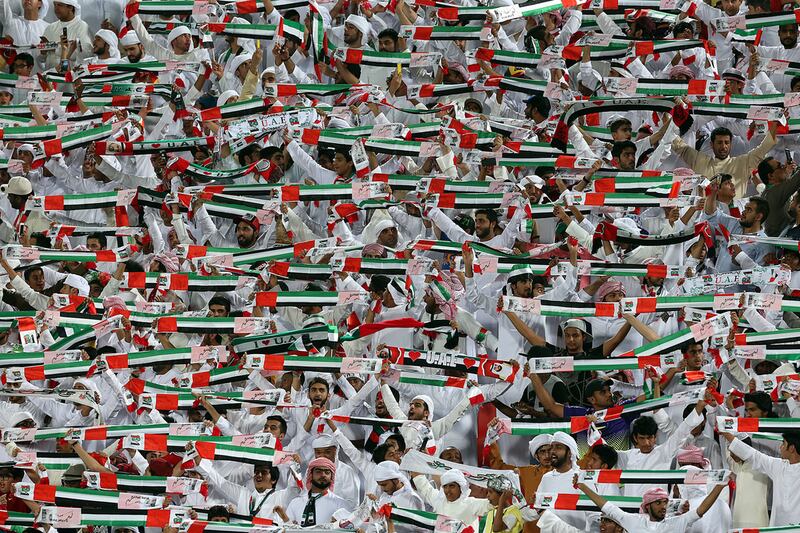 UAE football fans have been allowed to attend upcoming matches. Satish Kumar / The National