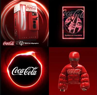 Coca-Cola's NFT featured a custom-designed jacket that could be worn in the metaverse. Photo: Coca-Cola Company