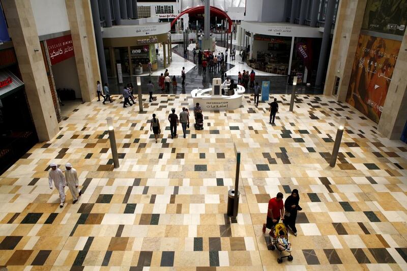 Shoppers walk through Yas Mall on July 18, 2015. Christopher Pike / The National