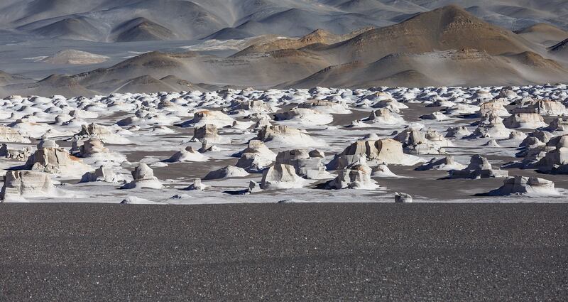 Silver medal, Planet Earth's Landscapes and Environments: pumice stone field, Catamarca Province, Argentina, by Alessandro Gruzza, Italy.