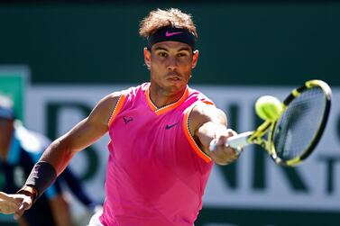 Rafael Nadal said he struggled with the conditions but was still too strong for Filip Krajinovic at Indian Wells. EPA