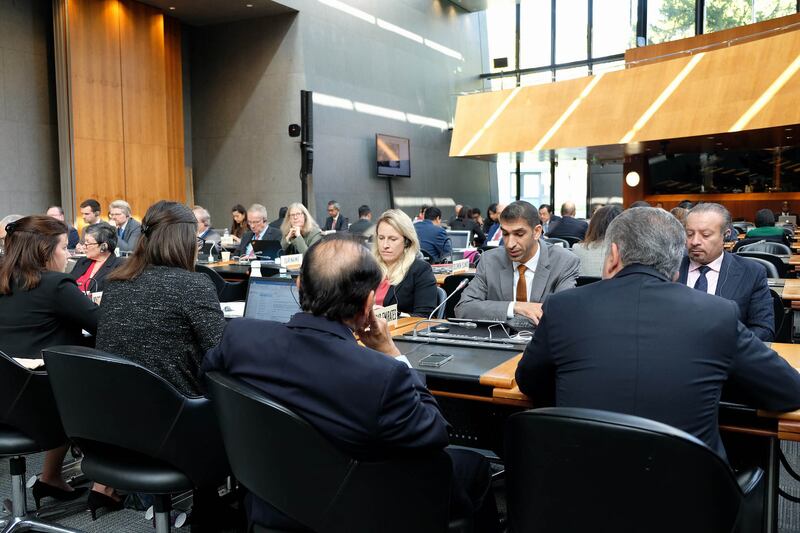 Dr Thani Al Zeyoudi, Minister of State for Foreign Trade, led a UAE delegation to the World Trade Organisation’s General Council meeting in Geneva. Photo: Ministry of Economy