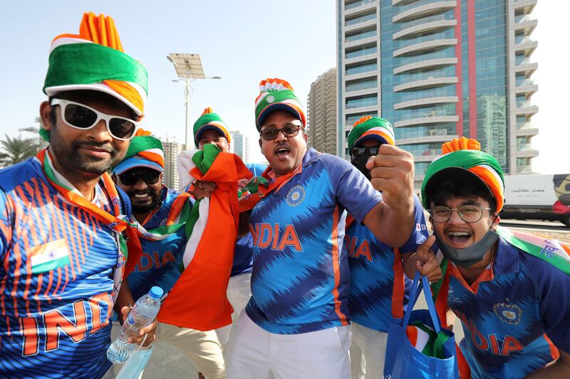 India fans arrive.