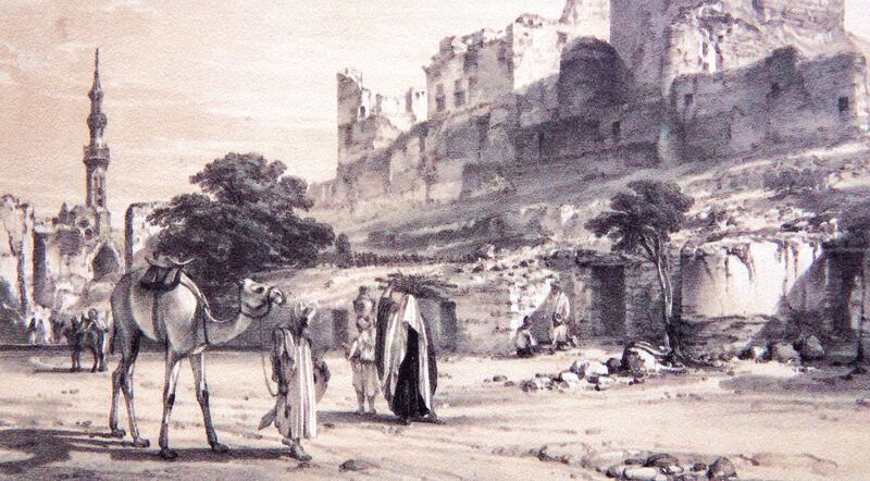 An illustration of Cairo by Robert Hay, the Scottish explorer and early Egyptologist.