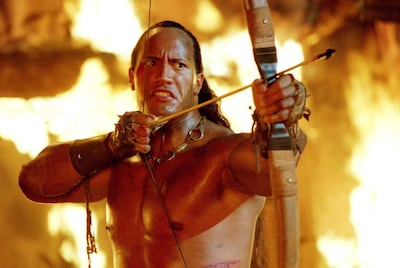 Dwayne 'The Rock' Johnson became a Hollywood leading man with 2002's The Scorpion King. Photo: Universal Pictures