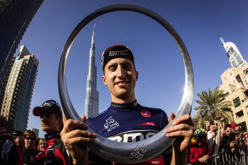 US cyclist Taylor Phinney of the BMC Racing Team wants to see how the Dubai Tour will evolve and grow.  ANGELO CARCONI / EPA