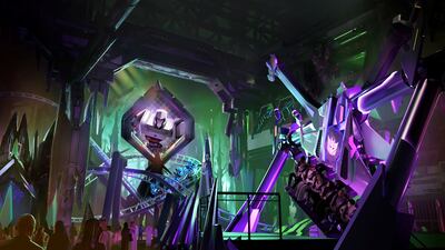 Guests can enjoy rides and immersive experiences themed around planet Cybertron. Photo: Seven