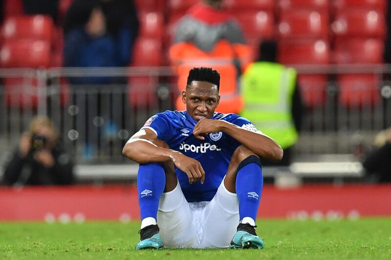 Everton's Colombian defender Yerry Mina, £120,000 a week. AFP