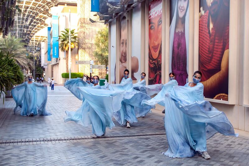 Performers at Expo 2020, Expo 2020 Dubai. Photo: Expo 2020 Dubai