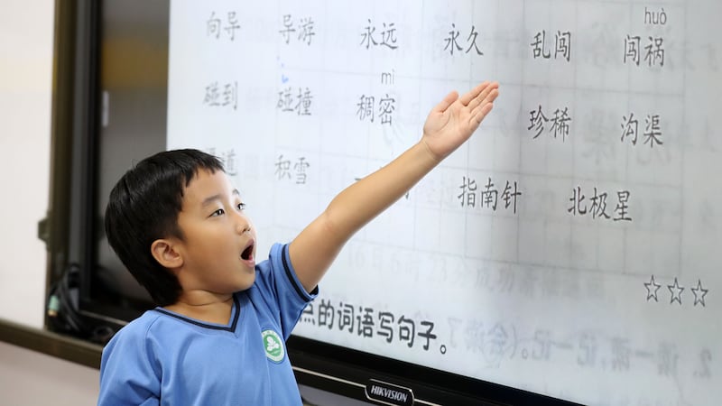 Most classes at the school are taught in Chinese or Mandarin, with some maths and science classes using bilingual instruction