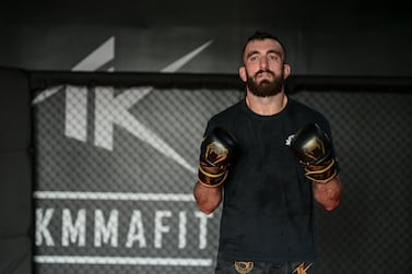Mohammed Yahya, first Emirati to fight in UFC next month, worldÕs lead MMA organization, Dubai. Khushnum Bhandari / The National