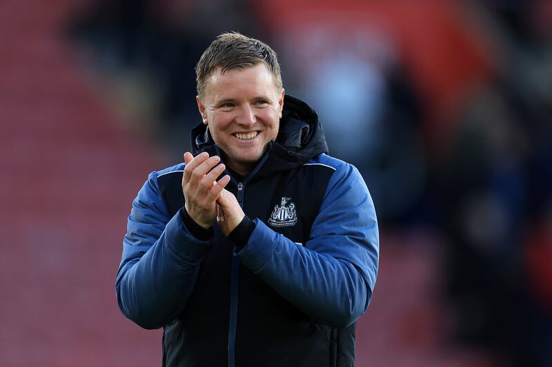 Newcastle United manager Eddie Howe after their Premier League win over Southampton at St Mary's Stadium on Sunday, November 6, 2022. Getty