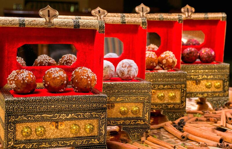 <p>Sweets at the Sofra Bld iftar at Shangri-La Abu Dhabi</p>
