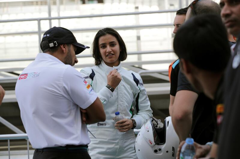 Reema Juffali at TRD 86 Cup at Yas Marina Circuit. Courtesy Yas Marina Circuit