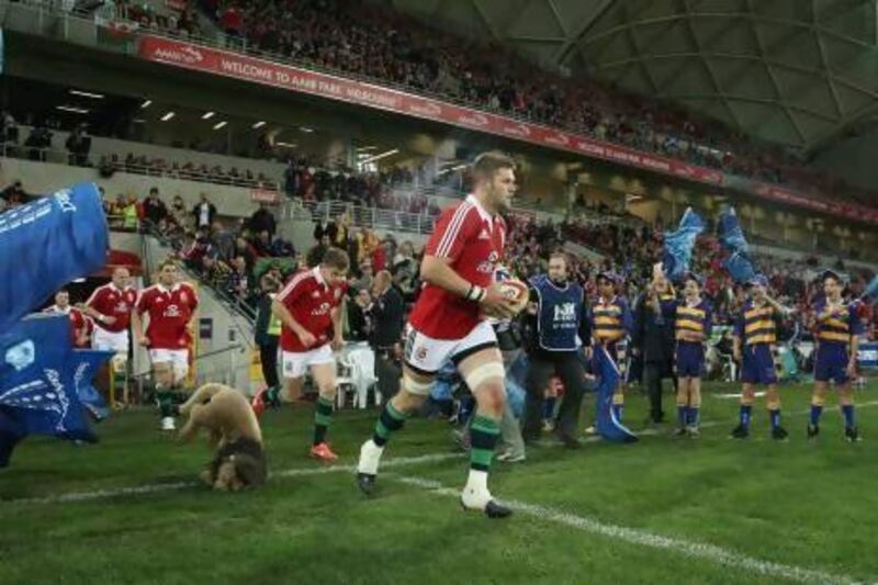Dan Lydiate got a chance to lead the Lions side against the Melbourne Rebels. David Rogers / Getty Images