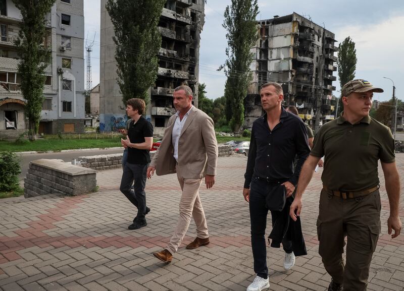 Shevchenko and Schreiber are just a few of the celebrities to visit the war-torn country. Reuters