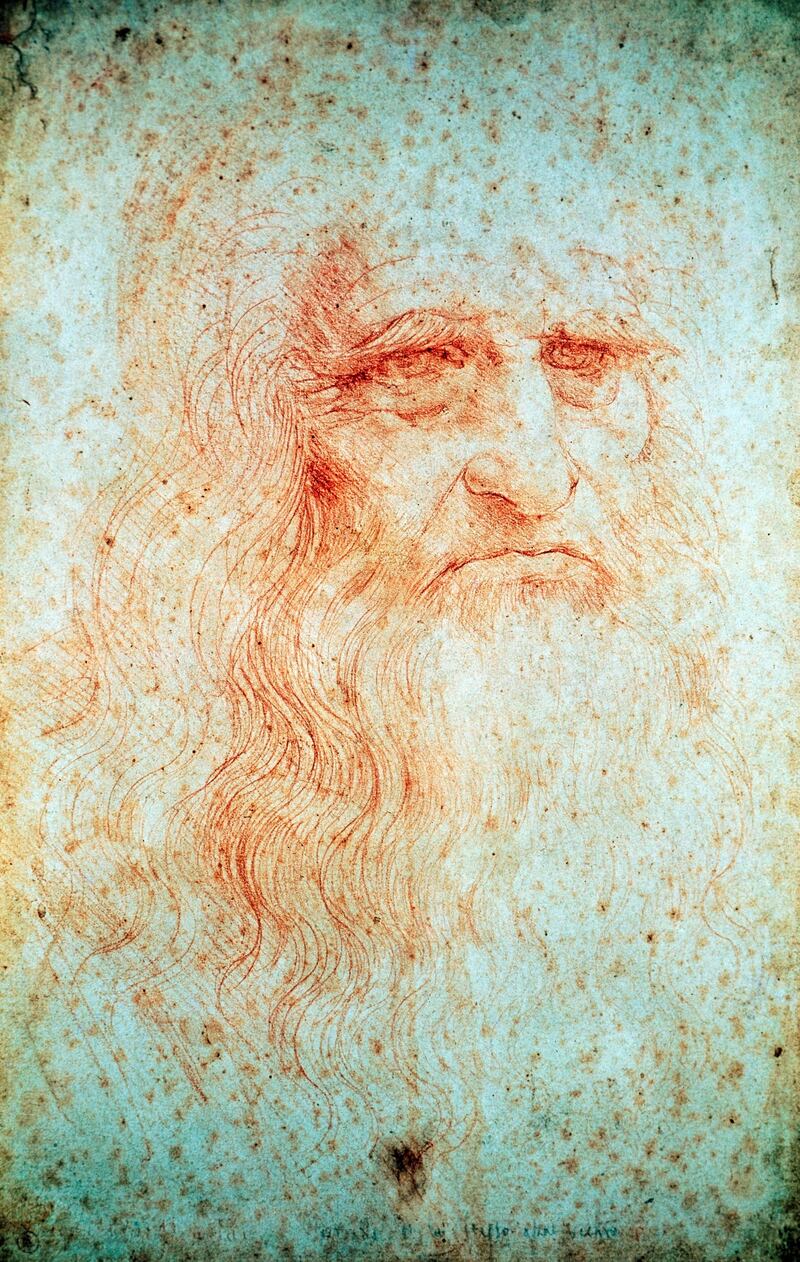 ITALY - JUNE 04:  Self-Portrait, 1512-1515, by Leonardo da Vinci (1452-1519), drawing. (Inv. 15571, Coll. Dis. It. I/30). (Photo by DeAgostini/Getty Images)