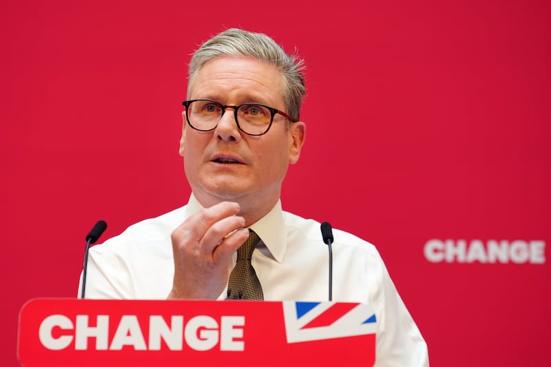 Polls show Labour leader Keir Starmer on course to become the UK's next prime minister. AP