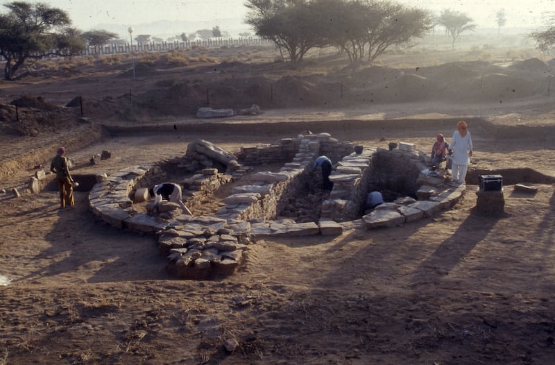 Researchers tested samples from ceramics discovered at the Hili 8 site in Al Ain and found traces of animal fat and plants on the objects. Photo: S. Cleuziou and the French Archaeological Mission to Abu Dhabi