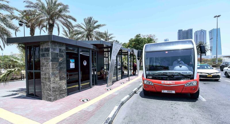 Four new bus shelters have been created across Dubai. Courtesy: Dubai Media Office