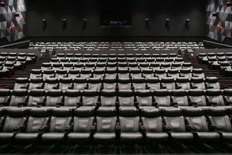 The room with the largest cinema screen can seat up to 380.