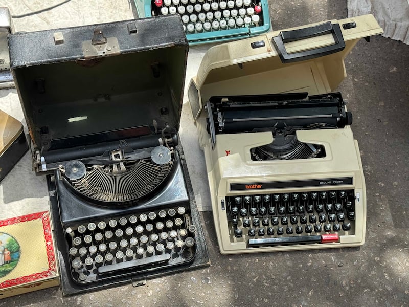 Typewriters are also among the items being sold