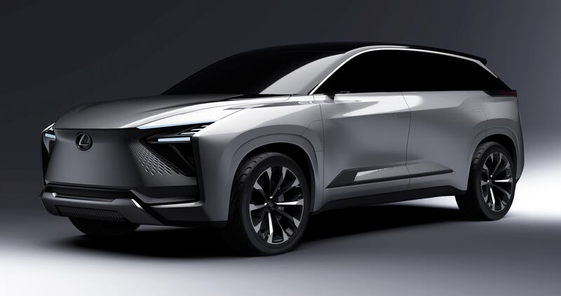 The electric Lexus crossover SUV.