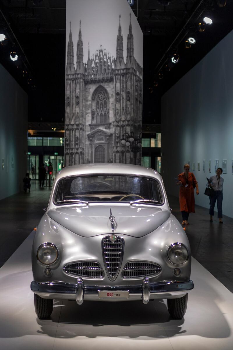 An Alfa Romeo 1900 is on display. EPA