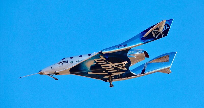 VSS Unity reached an altitude of 271,268 feet reaching the lower altitudes of space. AP